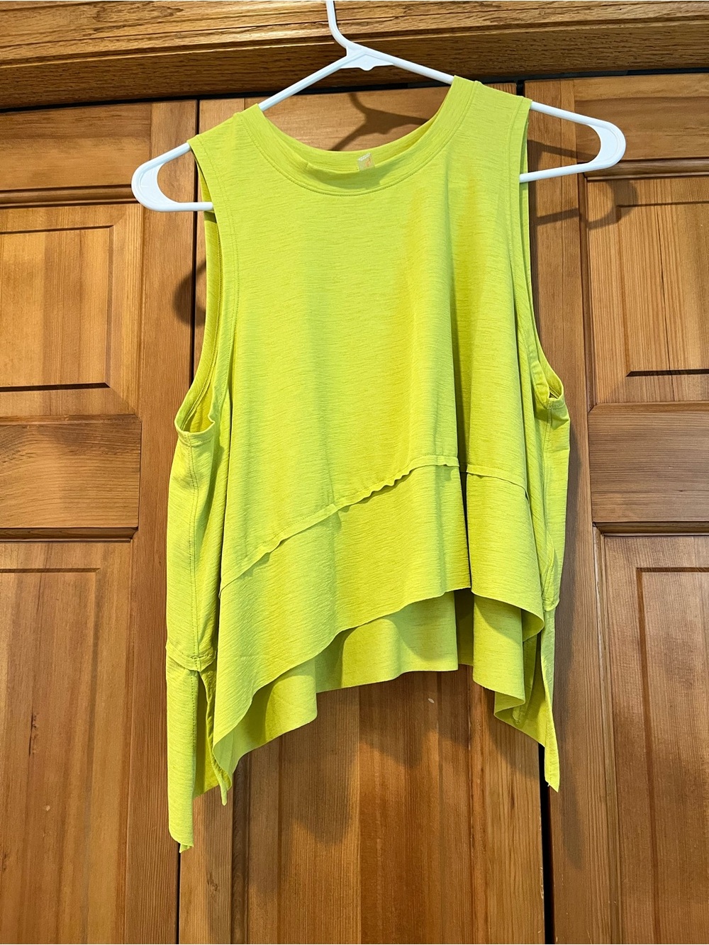 Free People Tank Top in Lime Green/Chartreuse